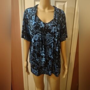 Jaclyn Smith women's size 1x blouse shirt top